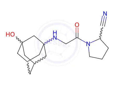Chemical structure of Vildagliptin Impurity 91