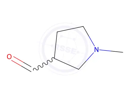 Chemical structure of 1-methylpyrrolidine-3-carbaldehyde