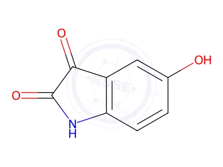 Chemical structure of 5-Hydroxy isatin