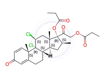 Chemical structure of Beclometasone Impurity O