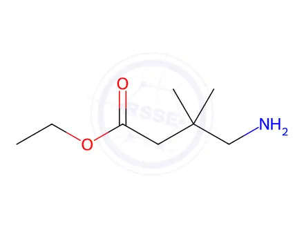 Chemical structure of Butanoic acid, 4-amino-3,3-dimethyl-, ethyl ester