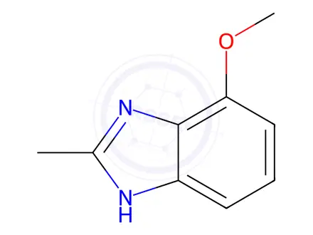 Chemical structure of BENZIMIDAZOLE, 4-METHOXY-2-METHYL-