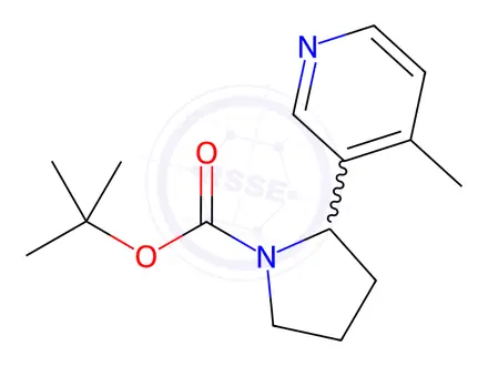 Chemical structure of tert-Butyl 2-(4-methylpyridin-3-yl)pyrrolidine-1-carboxylate