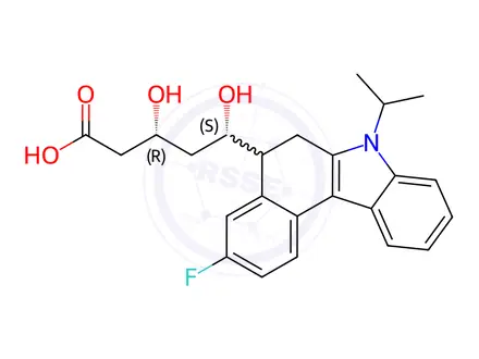 Chemical structure of Fluvastatin Sodium Impurity 31