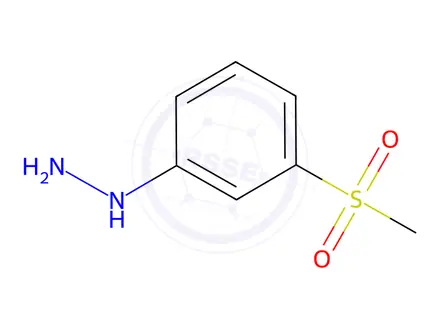 Chemical structure of Hydrazine, [3-(methylsulfonyl)phenyl]-(9CI)