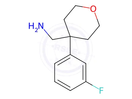 Chemical structure of [4-(3-fluorophenyl)oxan-4-yl]methanamine