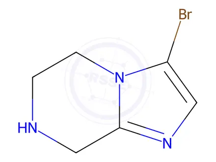 Chemical structure of 3-BROMO-5,6,7,8-TETRAHYDRO-IMIDAZO[1,2-A]PYRAZINE DIHYDROCHLORIDE