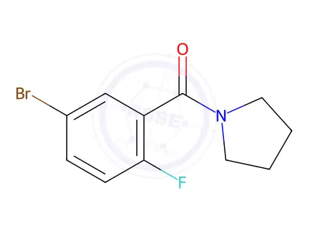 Chemical structure of (5-Bromo-2-fluorophenyl)(pyrrolidin-1-yl)methanone