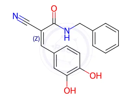 Chemical structure of AG-490