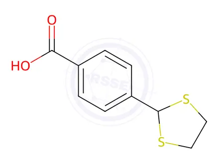 Chemical structure of 4-(1,3-Dithiolan-2-yl)benzoic Acid