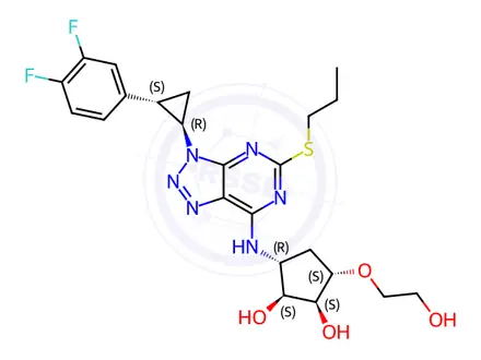 Chemical structure of Ticagrelor Impurity R