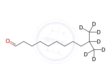 Chemical structure of 10-Methylundecanal-d7