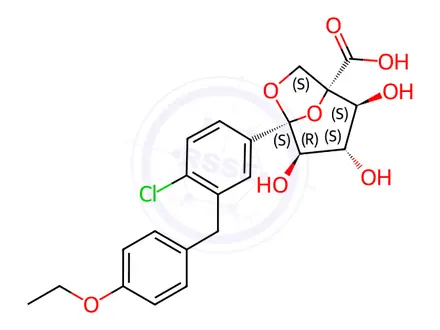 Chemical structure of Ertugliflozin Impurity 11