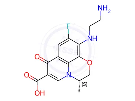 Chemical structure of Levofloxacin Impurity 2