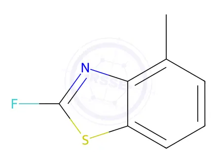 Chemical structure of Benzothiazole, 2-fluoro-4-methyl-(8CI)