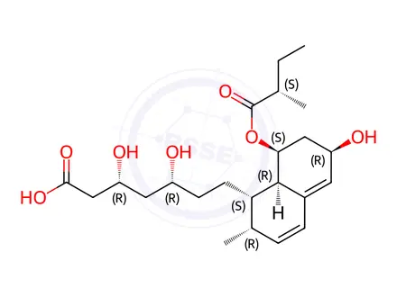 Chemical structure of Pravastatin Impurity 1 Monomer (Pravastatin EP Impurity A Monomer)