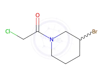 Chemical structure of 1-(3-Bromopiperidin-1-yl)-2-chloroethanone