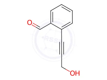Chemical structure of Benzaldehyde, 2-(3-hydroxy-1-propynyl)-(9CI)