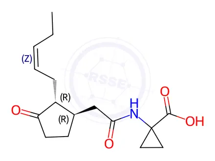 Chemical structure of JA-ACC