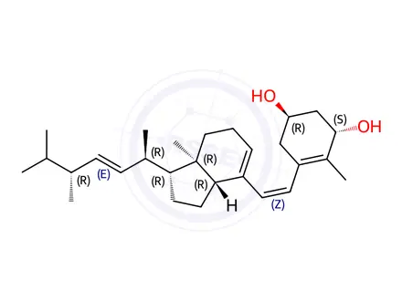 Chemical structure of Doxercalciferol Impurity 19 (1α-HydroxyprevitaMin D2)