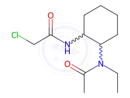 Chemical structure of 2-Chloro-N-(2-(N-ethylacetamido)cyclohexyl)acetamide