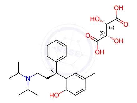 Chemical structure of (S)-Tolterodine D-Tartrate