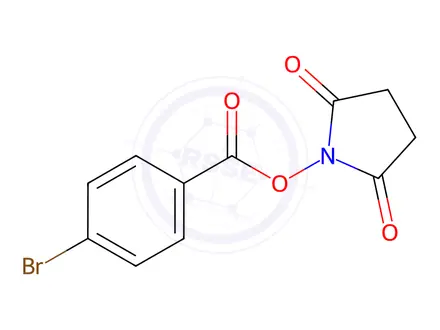 Chemical structure of 2,5-Dioxopyrrolidin-1-yl 4-bromobenzoate