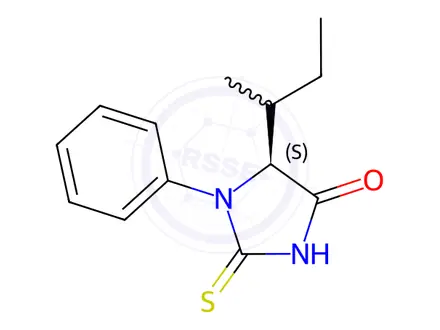 Chemical structure of (5S)-5-(sec-Butyl)-1-phenyl-2-thioxoimidazolidin-4-one