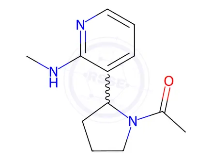 Chemical structure of 1-(2-(2-(Methylamino)pyridin-3-yl)pyrrolidin-1-yl)ethan-1-one