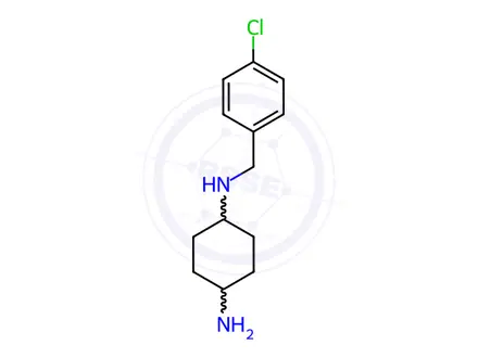 Chemical structure of N-(4-Chloro-benzyl)-cyclohexane-1,4-diamine hydrochloride