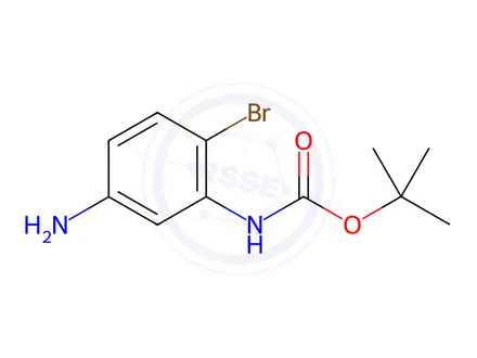 Chemical structure of (5-Amino-2-bromo-phenyl)-carbamic acid tert-butyl ester