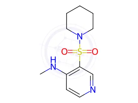Chemical structure of N-methyl-3-(piperidin-1-ylsulfonyl)pyridin-4-amine