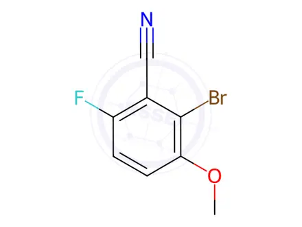 Chemical structure of Benzonitrile, 2-bromo-6-fluoro-3-methoxy-