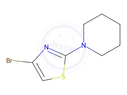 Chemical structure of 4-Bromo-2-(Piperidin-1-Yl)Thiazole