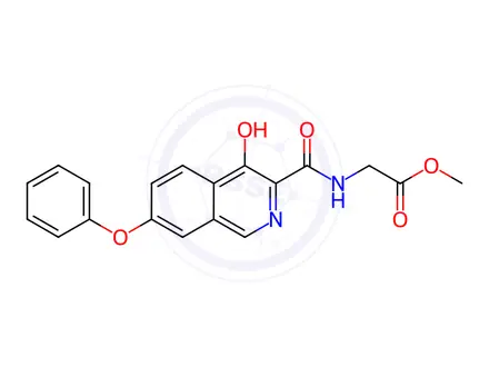 Chemical structure of Roxadustat Impurity 61