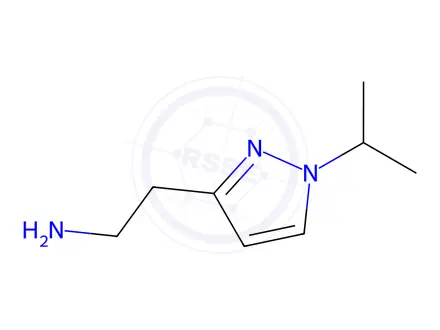 Chemical structure of 2-(1-isopropyl-1H-pyrazol-3-yl)ethanamine