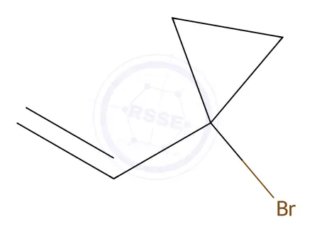 Chemical structure of Cyclopropane, 1-bromo-1-ethenyl-(9CI)