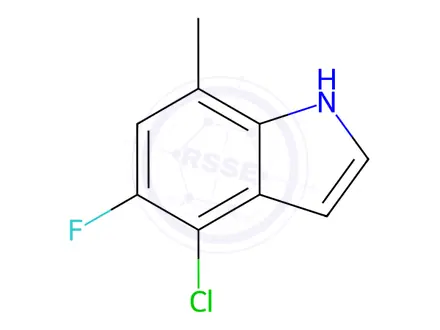 Chemical structure of 4-Chloro-5-fluoro-7-methyl-1H-indole
