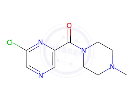 Chemical structure of (6-Chloropyrazin-2-yl)(4-methylpiperazin-1-yl)methanone