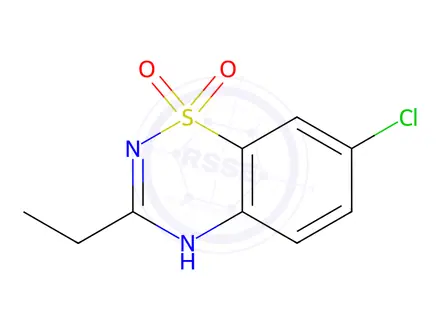 Chemical structure of Diazoxide Impurity 21