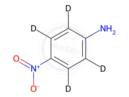 Chemical structure of 4-Nitroaniline-2,3,5,6-d4
