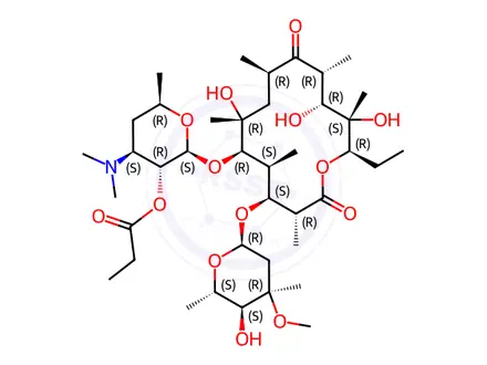 Chemical structure of Erythromycin Impurity 24 Monomer(Erythromycin Estolate Monomer