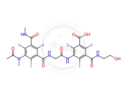 Chemical structure of Ioxaglic Acid