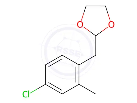 Chemical structure of 4-Chloro-2-methyl (1,3-dioxolan-2-ylmethyl)benzene