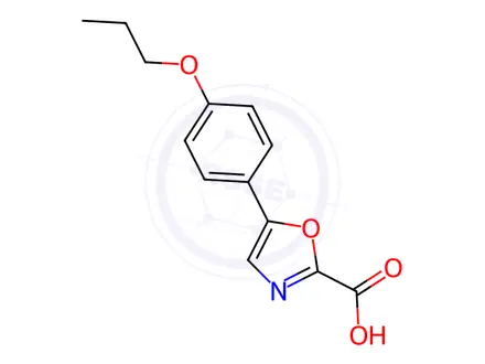 Chemical structure of 5-(4-Propoxyphenyl)oxazole-2-carboxylic acid