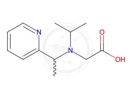 Chemical structure of 2-(Isopropyl(1-(pyridin-2-yl)ethyl)amino)acetic acid