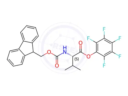 Chemical structure of Fmoc-Val-OPfp