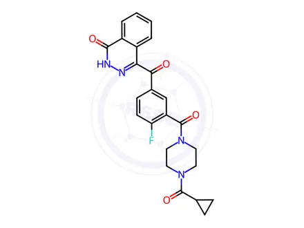 Chemical structure of Olaparib Carbonyl Impurity