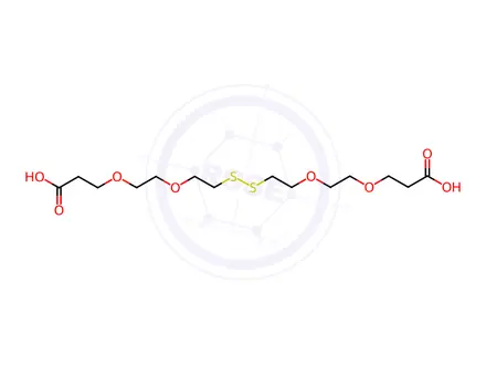 Chemical structure of Acid-PEG2-SS-PEG2-acid