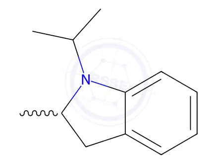 Chemical structure of Indoline, 1-isopropyl-2-methyl-(8CI)